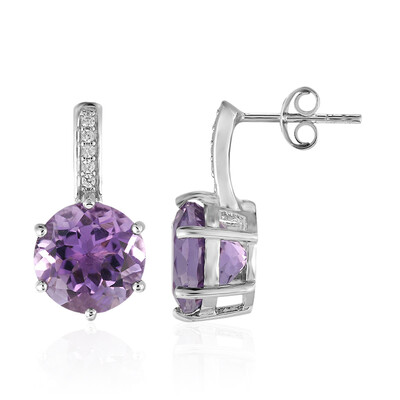 Amethyst Silver Earrings
