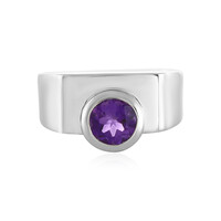 Siberian Amethyst Silver Ring