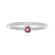 Nigerian Pink Tourmaline Silver Ring
