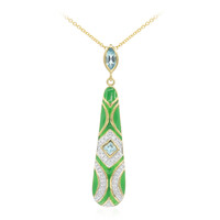 Swiss Blue Topaz Silver Necklace