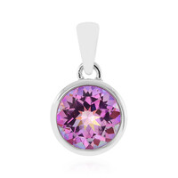Anniversary Topaz Silver Pendant