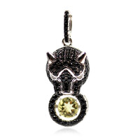Ouro Verde Quartz Silver Pendant