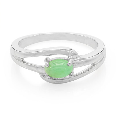 Imperial Chrysoprase Silver Ring