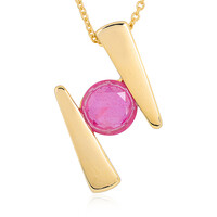 Madagascar Pink Sapphire Silver Necklace