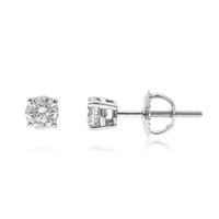 14K SI1 (H) Diamond Gold Earrings (CIRARI)