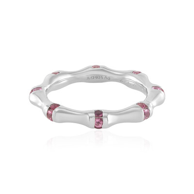 Nigerian Pink Tourmaline Silver Ring (de Melo)