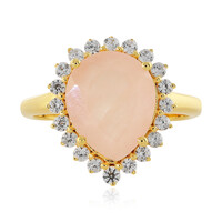 Rose Quartz Silver Ring