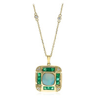 14K AAA Welo Opal Gold Necklace (CIRARI)