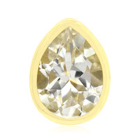 White Topaz Silver Pendant