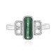 Benedito Green Tourmaline Silver Ring