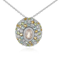Rose Quartz Silver Necklace