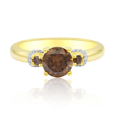 18K SI1 Argyle Cognac Diamond Gold Ring (Mark Tremonti)