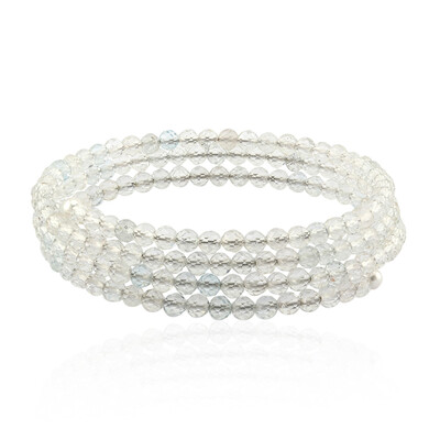 White Topaz Steel Bangle (Riya)