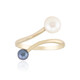 White Freshwater Pearl Silver Ring