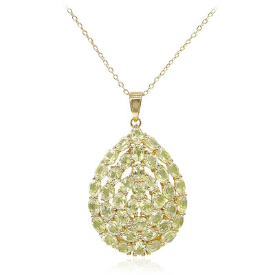 Lemon Citrine Silver Necklace