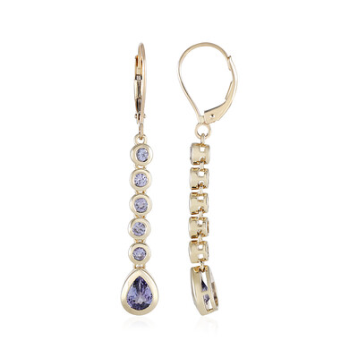 9K Tanzanite Gold Earrings (KM by Juwelo)