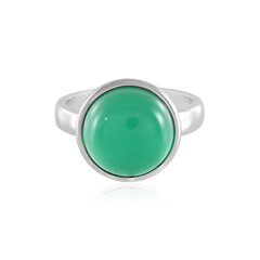 Green Onyx Silver Ring