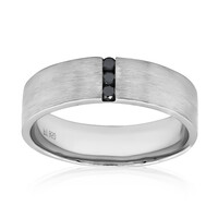 Black Diamond Platinium Ring