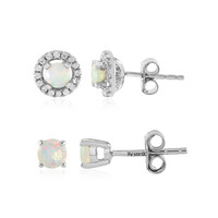 Welo Opal Silver Earrings