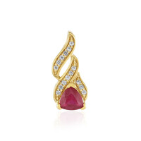 Madagascar Ruby Silver Pendant