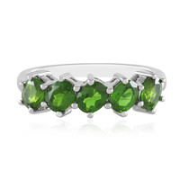 Russian Diopside Silver Ring