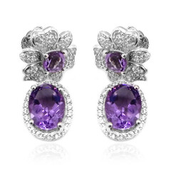 Amethyst Silver Earrings (Dallas Prince Designs)