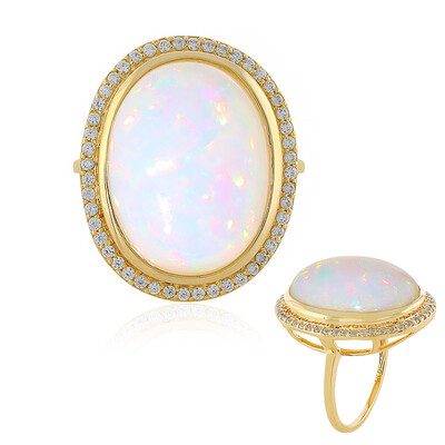 9K Welo Opal Gold Ring
