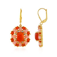 Carnelian Silver Earrings