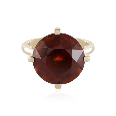 9K Hessonite Garnet Gold Ring