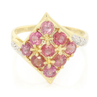 18K Unheated Padparadscha Sapphire Gold Ring (AMAYANI)