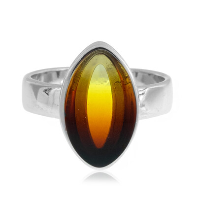 Baltic Amber Silver Ring (dagen)