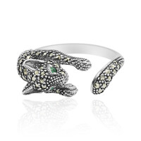 Emerald Silver Ring