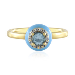 Swiss Blue Topaz Silver Ring