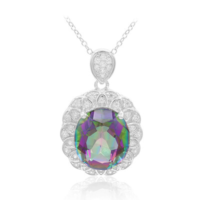 Mystic Quartz Silver Necklace