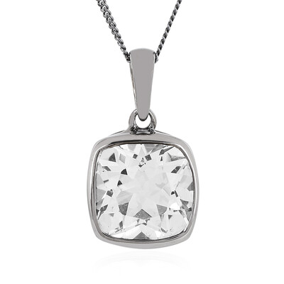 White Topaz Silver Necklace