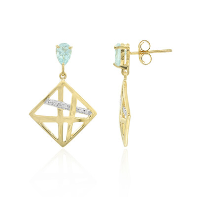 Sky Blue Topaz Silver Earrings