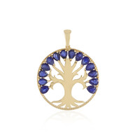 Madagascar Blue Sapphire Silver Pendant