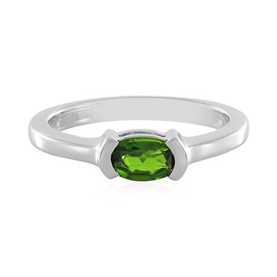 Russian Diopside Silver Ring