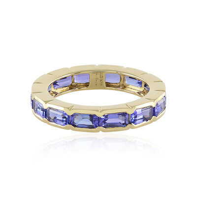 9K AAA Tanzanite Gold Ring (de Melo)