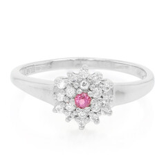 Padparadscha Sapphire Silver Ring