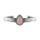 Pink Opal Silver Bangle (Desert Chic)