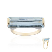 14K AAA Brazilian Aquamarine Gold Ring (de Melo)