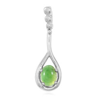 Imperial Chrysoprase Silver Pendant