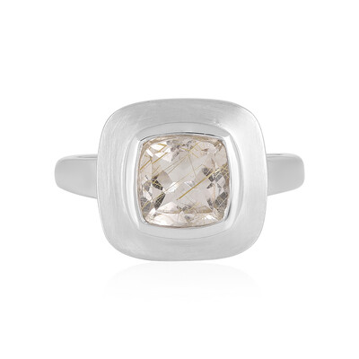 Rutile Quartz Silver Ring (MONOSONO COLLECTION)