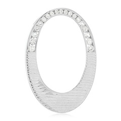White Topaz Silver Pendant