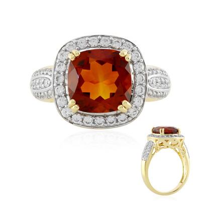 Madeira Citrine Silver Ring