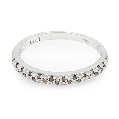 Fancy Diamond Silver Ring
