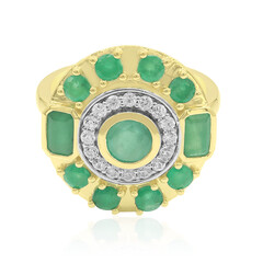 9K Brazilian Emerald Gold Ring