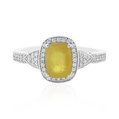 Madagascar Yellow Sapphire Silver Ring