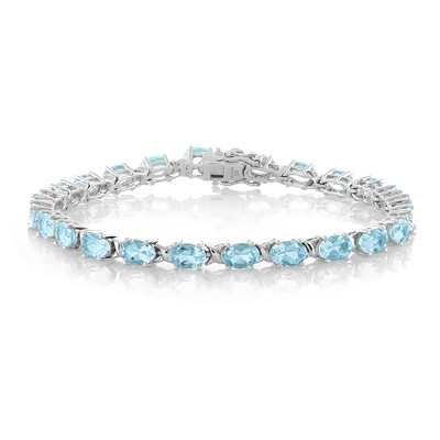 Sky Blue Topaz Silver Bracelet